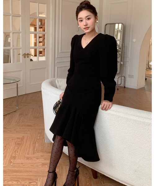 BIRTHDAY BASH(バースデイバッシュ)の「PEPLUM FISHTAIL DRESS(ペプラムフィッシュテールドレス)(ワンピース・レディース・ブラック・S/M)」の15枚目の写真