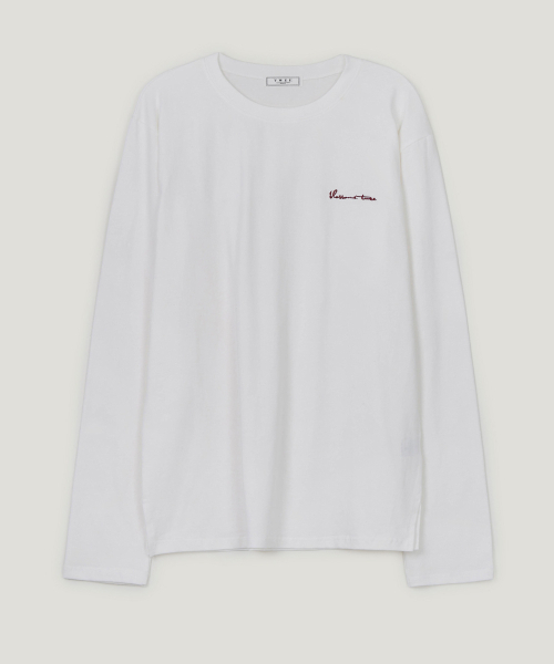 TWEE(トゥウィー)の「FOETO レタリング オーバーサイズ 長袖 Tシャツ(Tシャツ/カットソー・レディース・ブラック/ダークブラウン/ピンク/アイボリー・FREE)」の12枚目の写真