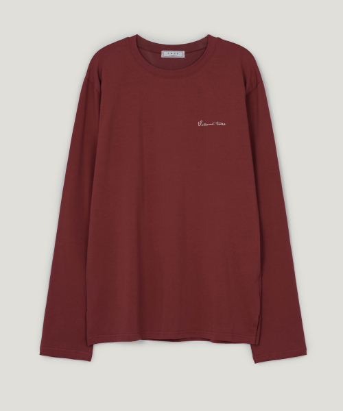 TWEE(トゥウィー)の「FOETO レタリング オーバーサイズ 長袖 Tシャツ(Tシャツ/カットソー・レディース・ブラック/ダークブラウン/ピンク/アイボリー・FREE)」の13枚目の写真