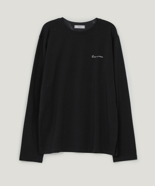 TWEE(トゥウィー)の「FOETO レタリング オーバーサイズ 長袖 Tシャツ(Tシャツ/カットソー・レディース・ブラック/ダークブラウン/ピンク/アイボリー・FREE)」の15枚目の写真