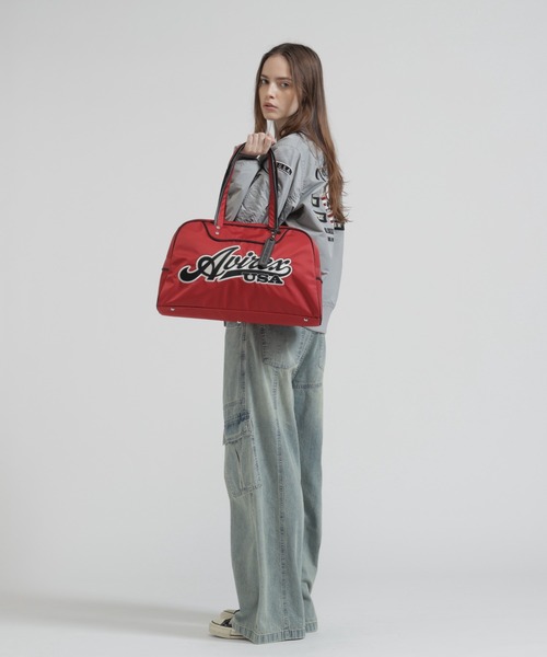 AVIREX（アヴィレックス）の「《WEB&DEPOT限定》LOGO BOSTON BAG（ボストンバッグ・レディース・レッド/ブラック/ホワイト系その他・F）」の18枚目の写真
