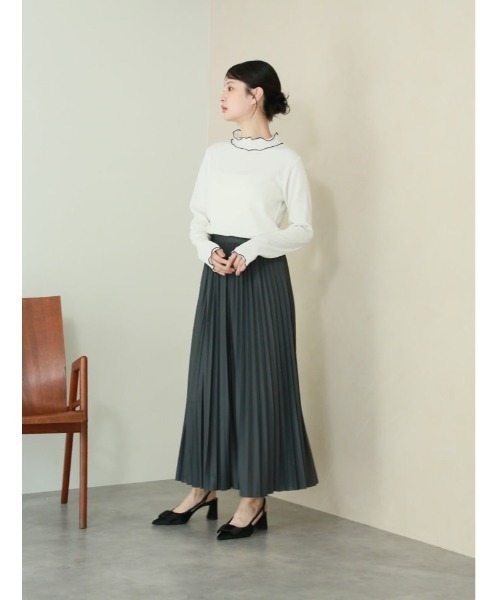 fifth(フィフス)の「カットシャーリング配色メローロンT(Tシャツ/カットソー・レディース・アイボリー・M)」の6枚目の写真