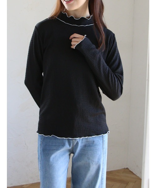 fifth(フィフス)の「カットシャーリング配色メローロンT(Tシャツ/カットソー・レディース・アイボリー・M)」の17枚目の写真