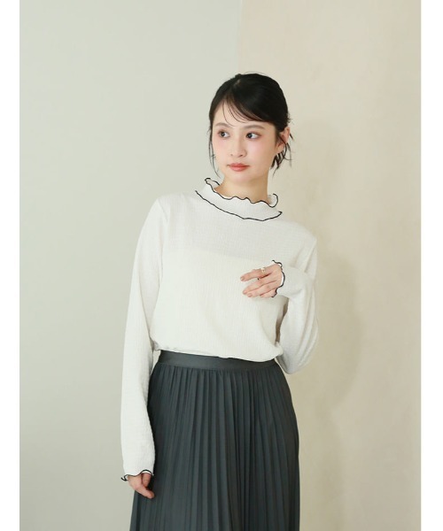 fifth(フィフス)の「カットシャーリング配色メローロンT(Tシャツ/カットソー・レディース・アイボリー・M)」の11枚目の写真