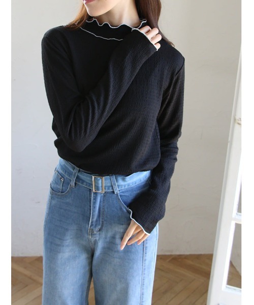 fifth(フィフス)の「カットシャーリング配色メローロンT(Tシャツ/カットソー・レディース・アイボリー・M)」の18枚目の写真