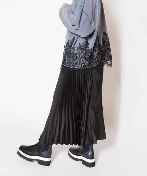 OSMOSIS(オズモーシス)の「切替プリーツスカート(スカート・レディース・ブラウン/カーキ/ブラック・ONE SIZE)」の19枚目の写真