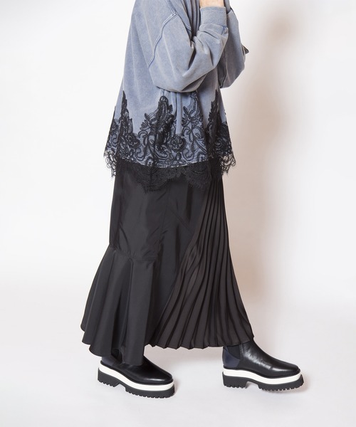 OSMOSIS(オズモーシス)の「切替プリーツスカート(スカート・レディース・ブラウン/カーキ/ブラック・ONE SIZE)」の21枚目の写真