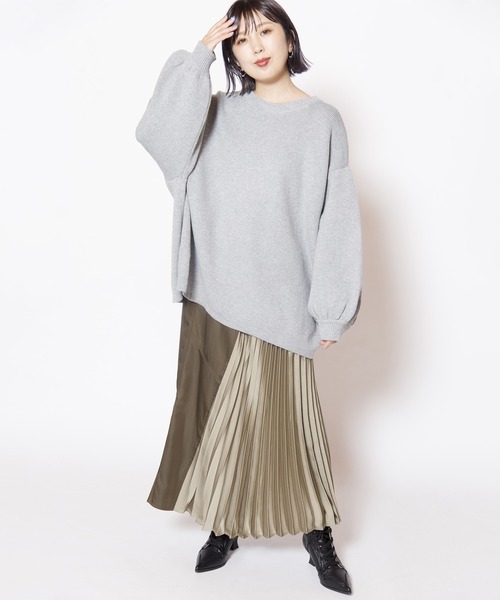 OSMOSIS(オズモーシス)の「切替プリーツスカート(スカート・レディース・ブラウン/カーキ/ブラック・ONE SIZE)」の16枚目の写真
