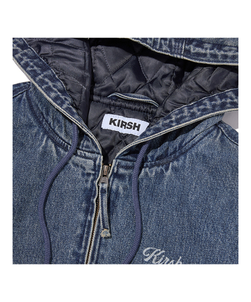 KIRSH（キルシー）の「ピグメントダイングフードジャケット[ブルー]（パーカー・レディース・その他・1）」の4枚目の写真