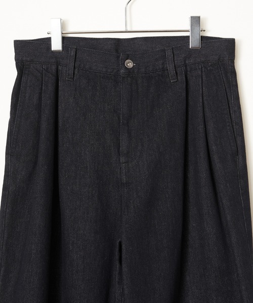 ikka(イッカ)の「2タックデニムワイドパンツ(その他パンツ・メンズ・ネイビー・L/M)」の10枚目の写真