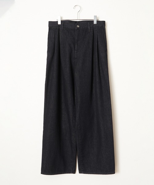 ikka(イッカ)の「2タックデニムワイドパンツ(その他パンツ・メンズ・ネイビー・L/M)」の8枚目の写真