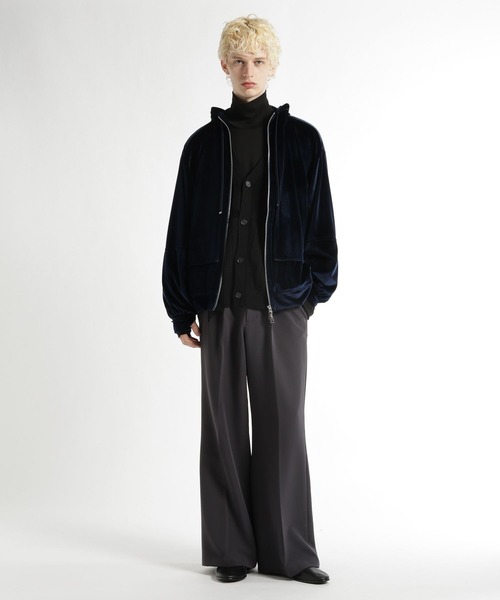 HARE（ハレ）の「TOROMIワイドフレアパンツ(HARE)（スラックス・メンズ・ブラック/グレー/ブラウン・LARGE/MEDIUM/SMALL）」の7枚目の写真