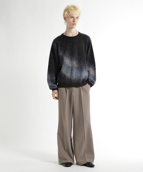 HARE（ハレ）の「TOROMIワイドフレアパンツ(HARE)（スラックス・メンズ・ブラック/グレー/ブラウン・LARGE/MEDIUM/SMALL）」の9枚目の写真