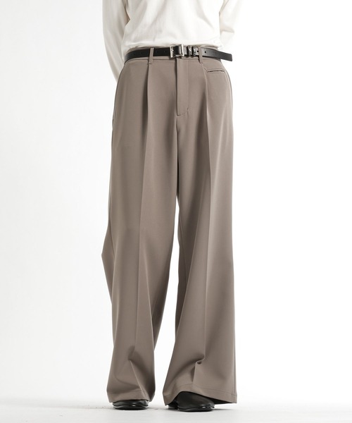 HARE（ハレ）の「TOROMIワイドフレアパンツ(HARE)（スラックス・メンズ・ブラック/グレー/ブラウン・LARGE/MEDIUM/SMALL）」の16枚目の写真
