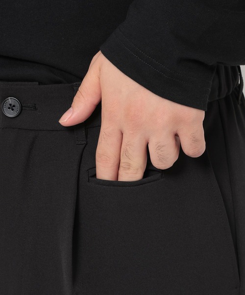 HARE（ハレ）の「TOROMIワイドフレアパンツ(HARE)（スラックス・メンズ・ブラック/グレー/ブラウン・LARGE/MEDIUM/SMALL）」の21枚目の写真