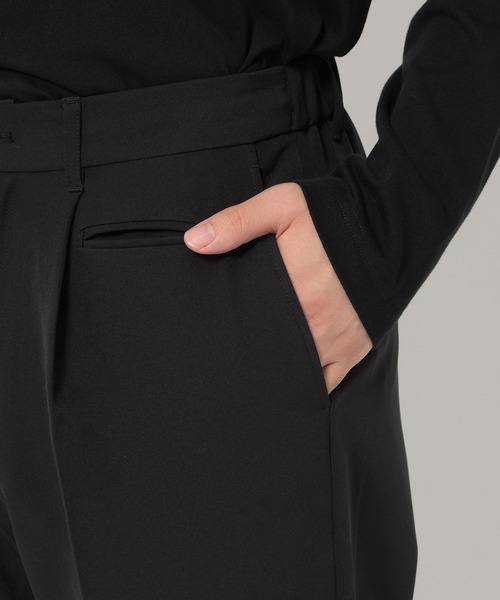 HARE（ハレ）の「TOROMIワイドフレアパンツ(HARE)（スラックス・メンズ・ブラック/グレー/ブラウン・LARGE/MEDIUM/SMALL）」の22枚目の写真