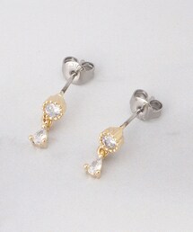 しずくツブ石ピアス