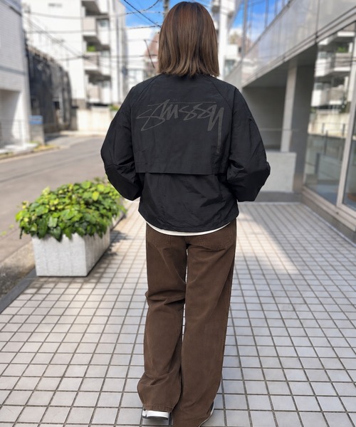yield(イールド)の「【STUSSY】ステューシー WARM UP JACKET ナイロン ジャケット(ナイロンジャケット・メンズ・ブラック・M/L/XL)」の8枚目の写真
