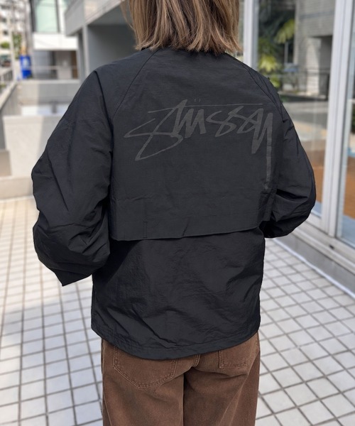 yield(イールド)の「【STUSSY】ステューシー WARM UP JACKET ナイロン ジャケット(ナイロンジャケット・メンズ・ブラック・M/L/XL)」の9枚目の写真