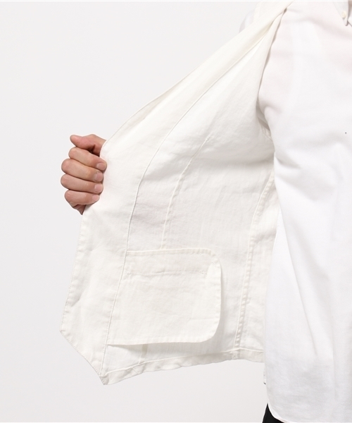 GRAND GLOBAL（グランドグローバル）の「GRAND GLOBAL / リネンワークベスト			（ベスト・メンズ・ホワイト・38/40）」の9枚目の写真