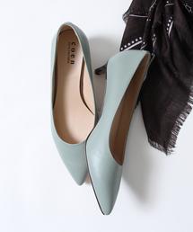 coen | リアルレザーパンプス（ライトピンク ⇒ WEB限定カラー）(パンプス)