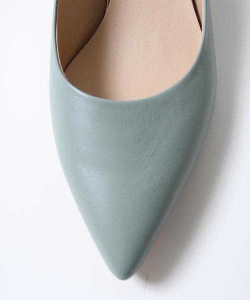 coen（コーエン）の「リアルレザーパンプス（ライトピンク ⇒ WEB限定カラー）（パンプス・レディース・ブラック/ナチュラル/ライトピンク/ライム・SMALL/MEDIUM/LARGE）」の9枚目の写真