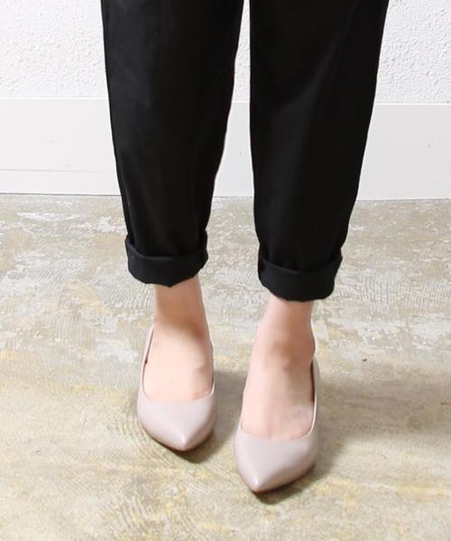 coen（コーエン）の「リアルレザーパンプス（ライトピンク ⇒ WEB限定カラー）（パンプス・レディース・ブラック/ナチュラル/ライトピンク/ライム・SMALL/MEDIUM/LARGE）」の11枚目の写真