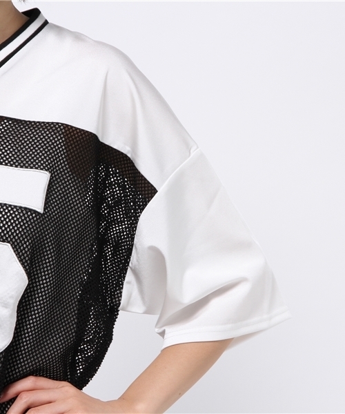 WEGO（ウィゴー）の「WEGO/メッシュBIG Tシャツ（Tシャツ/カットソー・レディース・ブラック/グリーン・FREE）」の7枚目の写真