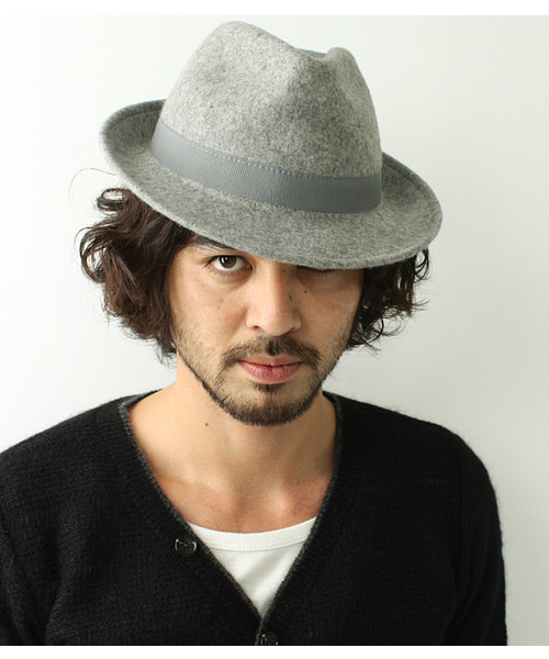 SHIPS（シップス）の「GRILLO:FELT HAT SOLID（ハット・メンズ・ブラック/ライトグレー・ONE SIZE）」の7枚目の写真