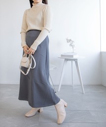 aimoha（アイモハ）の「裏起毛ウォームストレッチミモレ丈ロングスカート（スカート）」
