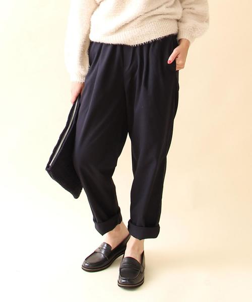 coen(コーエン)の「リラックステーパードパンツ(その他パンツ・レディース・ブラック/グレー/ライトグレー/ネイビー・LARGE/MEDIUM/SMALL)」の4枚目の写真