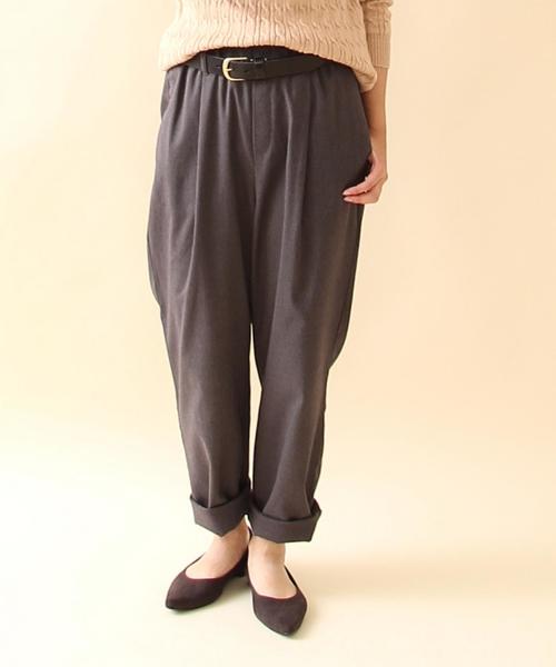 coen(コーエン)の「リラックステーパードパンツ(その他パンツ・レディース・ブラック/グレー/ライトグレー/ネイビー・LARGE/MEDIUM/SMALL)」の3枚目の写真