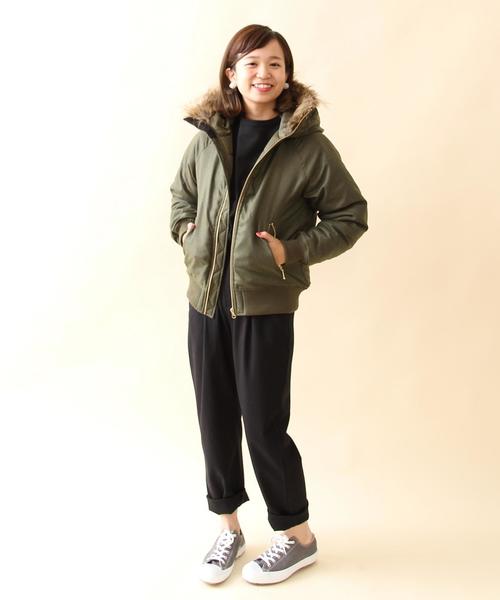 coen(コーエン)の「リラックステーパードパンツ(その他パンツ・レディース・ブラック/グレー/ライトグレー/ネイビー・LARGE/MEDIUM/SMALL)」の16枚目の写真