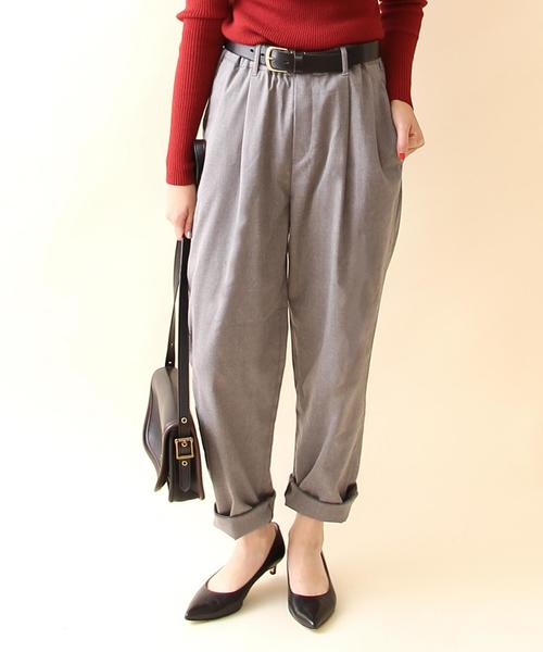 coen(コーエン)の「リラックステーパードパンツ(その他パンツ・レディース・ブラック/グレー/ライトグレー/ネイビー・LARGE/MEDIUM/SMALL)」の7枚目の写真