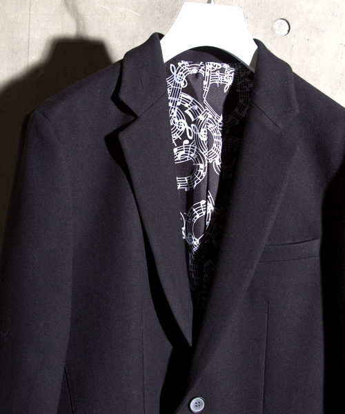 NUMBER (N)INE(ナンバーナイン)の「【NUMBER (N)INE】≪STUDIOUS限定≫ストレッチウールライクテーラードジャケット(テーラードジャケット・メンズ・ブラック/グレー・3/2/1)」の3枚目の写真