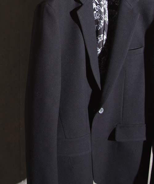 NUMBER (N)INE(ナンバーナイン)の「【NUMBER (N)INE】≪STUDIOUS限定≫ストレッチウールライクテーラードジャケット(テーラードジャケット・メンズ・ブラック/グレー・3/2/1)」の4枚目の写真
