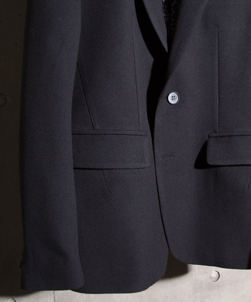 NUMBER (N)INE(ナンバーナイン)の「【NUMBER (N)INE】≪STUDIOUS限定≫ストレッチウールライクテーラードジャケット(テーラードジャケット・メンズ・ブラック/グレー・3/2/1)」の5枚目の写真