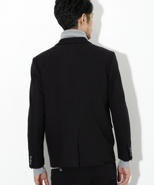 NUMBER (N)INE(ナンバーナイン)の「【NUMBER (N)INE】≪STUDIOUS限定≫ストレッチウールライクテーラードジャケット(テーラードジャケット・メンズ・ブラック/グレー・3/2/1)」の14枚目の写真