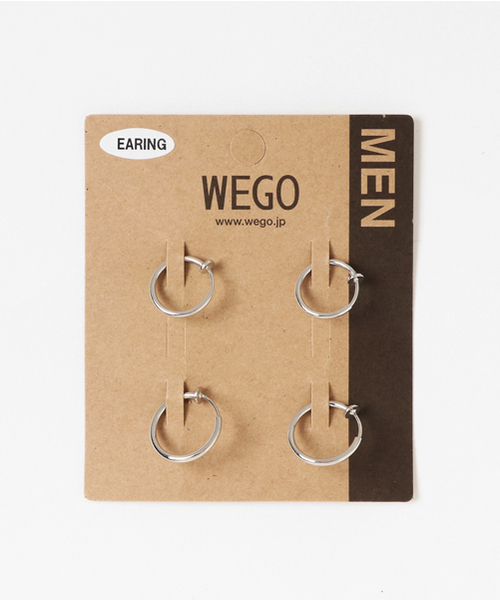 WEGO(ウィゴー)の「WEGO/4点セットフープイヤリング(イヤリング・メンズ・シルバー/ゴールド・FREE)」の2枚目の写真