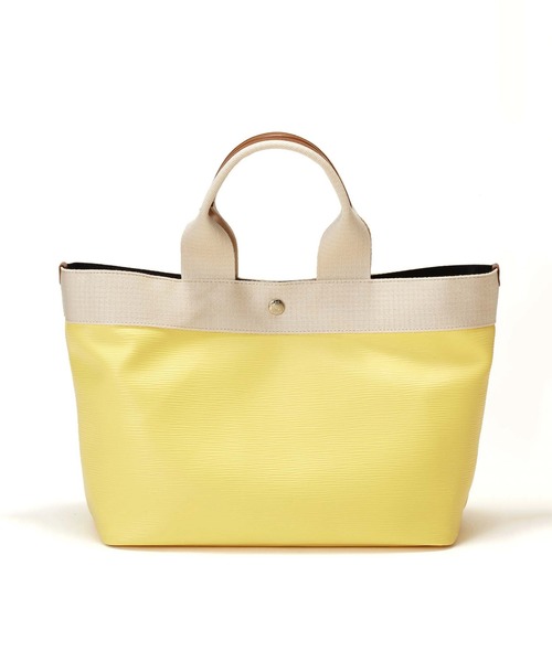 TREASURE TOPKAPI（トレジャートプカピ）の「【VERY 10月号掲載】【Breath TOPKAPI /ブレス トプカピ】【A4対応】【撥水】リプル ネオレザー A4トートバッグ（トートバッグ・レディース・ブラック/グレイッシュベージュ/クリーム/ライトベージュ/ブルー/イエロー/ホワイト/ネイビー/レッド/サーモンピンク/ベージュ系/チャコールグレー/カーキブラウン/オフホワイト/ライトグリーン/ダークカーキ/ライトグレー/ベージュ系その他・FREE）」の16枚目の写真