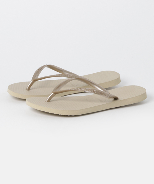 havaianas（ハワイアナス）の「HAVAIANAS SLIM BEACH SANDAL◆（ビーチサンダル・レディース・ゴールド・36/37）」の2枚目の写真