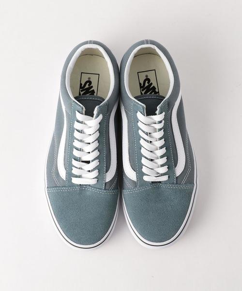VANS（バンズ）の「VANS（バンズ） OLD SKOOL（スニーカー・レディース・グレー/ワインレッド・5h/6/6h/5）」の4枚目の写真
