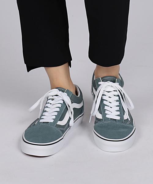 VANS（バンズ）の「VANS（バンズ） OLD SKOOL（スニーカー・レディース・グレー/ワインレッド・5h/6/6h/5）」の9枚目の写真