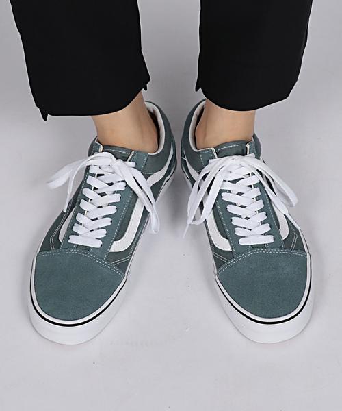 VANS（バンズ）の「VANS（バンズ） OLD SKOOL（スニーカー・レディース・グレー/ワインレッド・5h/6/6h/5）」の11枚目の写真