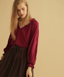 JILL STUART | フラワーエンブロイダリーブラウス(シャツ/ブラウス)