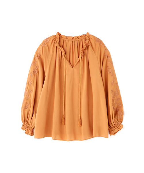 JILL STUART（ジルスチュアート）の「フラワーエンブロイダリーブラウス（シャツ/ブラウス・レディース・パープル/ブラック/イエロー・MEDIUM/SMALL）」の18枚目の写真