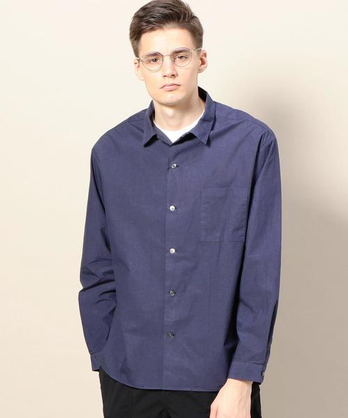 BEAUTY&YOUTH UNITED ARROWS（ビューティーアンドユースユナイテッドアローズ）の「BY ガーメントダイ オープンカラー シャツ ◆（シャツ/ブラウス・メンズ・ホワイト/モカ/ネイビー・X-LARGE/SMALL/MEDIUM/LARGE）」の3枚目の写真