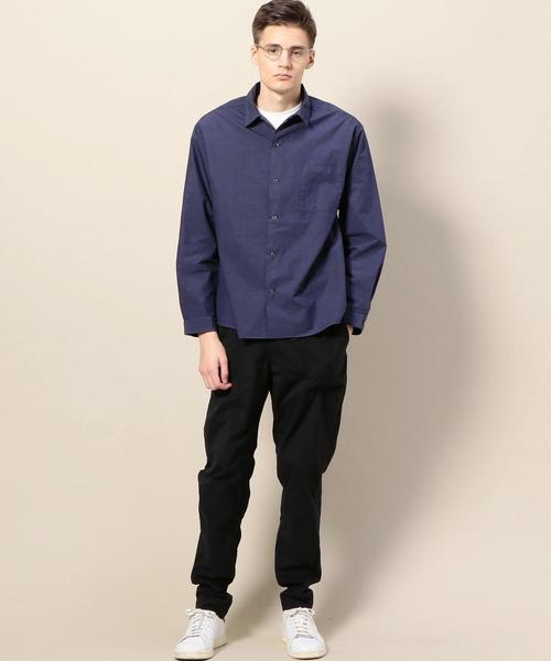 BEAUTY&YOUTH UNITED ARROWS（ビューティーアンドユースユナイテッドアローズ）の「BY ガーメントダイ オープンカラー シャツ ◆（シャツ/ブラウス・メンズ・ホワイト/モカ/ネイビー・X-LARGE/SMALL/MEDIUM/LARGE）」の15枚目の写真