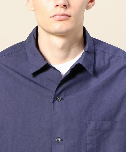 BEAUTY&YOUTH UNITED ARROWS（ビューティーアンドユースユナイテッドアローズ）の「BY ガーメントダイ オープンカラー シャツ ◆（シャツ/ブラウス・メンズ・ホワイト/モカ/ネイビー・X-LARGE/SMALL/MEDIUM/LARGE）」の16枚目の写真