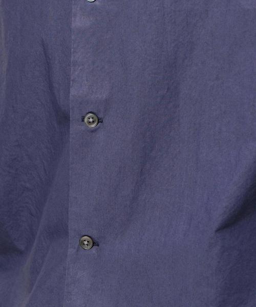 BEAUTY&YOUTH UNITED ARROWS（ビューティーアンドユースユナイテッドアローズ）の「BY ガーメントダイ オープンカラー シャツ ◆（シャツ/ブラウス・メンズ・ホワイト/モカ/ネイビー・X-LARGE/SMALL/MEDIUM/LARGE）」の7枚目の写真